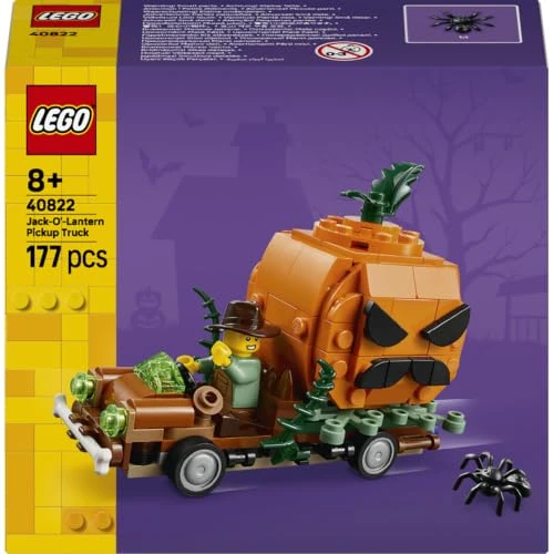 Limited-time offer: Lego 40822 Ghost Pumpkin Pickup Truck Toy for Boys and Girls | Toy Birthday Present Blocks 8 9 10 Years Old Elementary School Vehicle Car Mini Car Decorative Plants Faux Green Interior from $127.59 to $127.59 (save 0.0%)