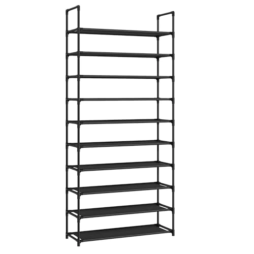 Offerta a tempo: SONGMICS Scarpiera, 10 Ripiani, Telaio in Metallo, 82 x 28 x 173,1 cm - 51% da 35.99 € a 17.59 €