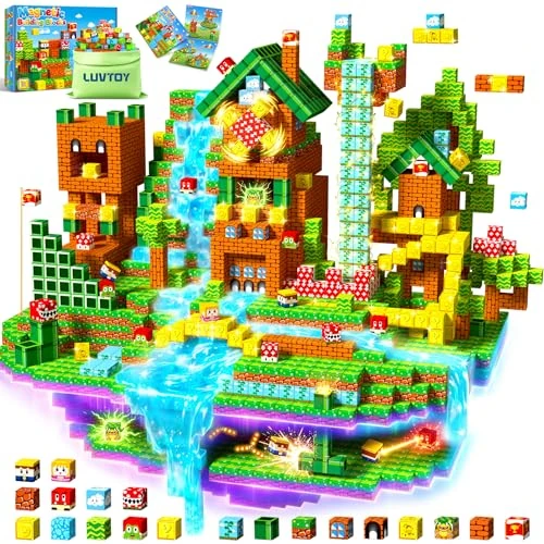 Offerta a tempo: LUVTOY Costruzioni Magnetiche per Bambini - Blocchi Magnetici - Magneti Bambini - Giochi per Bambini Giochi Montessori 3 4 5 6 7 8 Anni - Pasqua Regalo di Pasqua e Compleanno per Ragazzi e Ragazze - 40% da 29.99 € a 18.02 €
