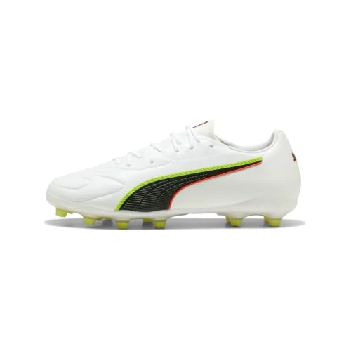 Offerta a tempo: PUMA Unisex King 20 Match Fg/AG - Scarpe da Calcio, Colore: Bianco Brillante Rosso Giallo, Puma Bianco Luminoso Rosso Giallo Allarme, 46.5 EU - 61% da 79.95 € a 30.93 €