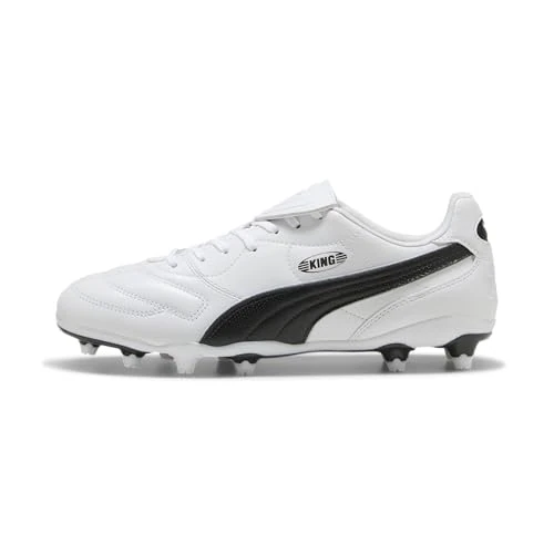 Tijdelijke aanbieding: PUMA Unisex King LIGA FG/AG voetbalschoen, wit zwart, 6.5 UK, Puma White Puma Zwart, 40 EU van 74.85 € naar 74.85 € (0.00% korting)