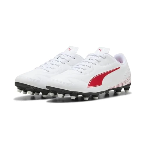 Offerta a tempo: Puma Vitoria II FG/AG - Scarpe da Calcio da Uomo, Colore: Bianco e Rosso, Misura 44, Puma Bianco Puma Rosso, 46.5 EU - 38% da 44.95 € a 27.90 €