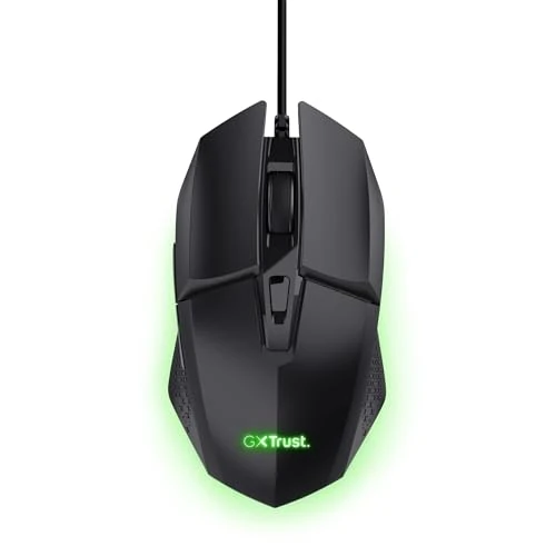 Offre limitée : GXTrust 1109 Vylax Souris Gamer avec 6 Boutons Programmables, Éclairage LED Multicolore, 200-6400 DPI, Câble USB 150 cm, Souris Gaming Filaire pour PC Ordinateur Portable, Noir de 12.04 EUR à 9.99 EUR (remise 17%)