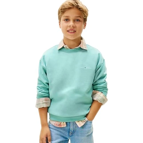 Offerta a tempo: Tommy Hilfiger Felpa Unisex con Scollo a C Mini Corp, KS0KS00665, Blu (Ocean Spray), 14 Anni, Blu (Ocean Spray), 14 Years - 14% da 69.90 € a 59.90 €