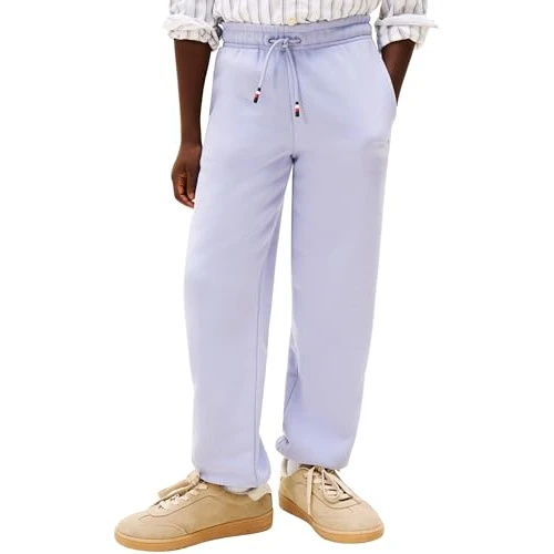 Offerta a tempo: Tommy Hilfiger Bambini Unisex Pantaloni da Jogging Mini Corp con Coulisse, Bianco (Periwinkle Dusk), 92 - 0.00% da 28.45 € a 28.45 €