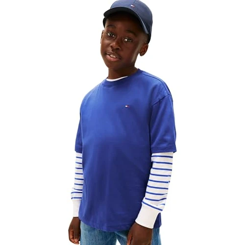 Oferta limitada: Tommy Hilfiger Essential Archive Fit tee SS Kb0kb09646 Otras Blusas, Blue (Majesty Blue), 9 Meses para Niños de 17.89 € a 17.89 € (ahorro 0.00%)