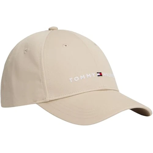 Tommy Hilfiger Unisex TH Essential Cap KA0KA00032 Cap, Beige (Gulf Sand), S-M