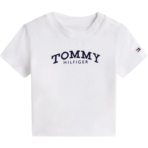 Offerta a tempo: Tommy Hilfiger Newborn MONOTYPE Logo Tee S/S KN0KN02146 White (White) 9 Month - 48% da 19.90 € a 10.37 €