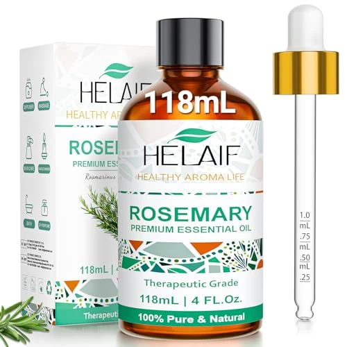 Limitiertes Angebot: HELAIF Rosmarin Ätherisches Öl 118mL 100% Naturrein Rosmarinöl Für Haarpflege, Aromatherapie, Diffuser, Massage und DIY von 7.99 EUR auf 6.49 EUR (Spare 19%)