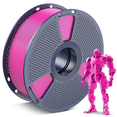 SUNLU PLA Filament 1.75 mm, 3D Printer Filament PLA 1.75 mm +/- 0.02 mm, Easy to Use, Beginner Friendly, Suitable for Most FDM 3D Printers, 1 kg Spool (Magenta)