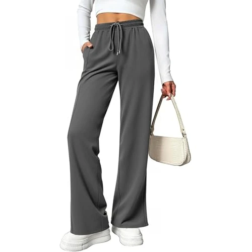 Oferta limitada: Totatuit Pantalones Jogging Mujer Algodón Pierna Ancha Cintura Elástica de 6.99 € a 6.99 € (ahorro 0.0%)