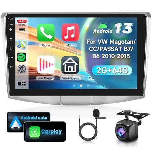 Tijdelijke aanbieding: 2G&64G VECHTEL 10.1" autoradio voor VW Magotan/CC 2010-2014 Passat B7/B6 2010-2015 met CarPlay Android Auto draadloos,Mirror link,RDS/FM Radio Bluetooth/Wi-Fi navigatieradio/AHD achteruitrijcamera van 39.99 € naar 39.99 € (0.00% kor