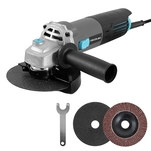 Cecotec RadialPower 780 Filter Electric Angle Grinder. 780W, Filters to Protect The Motor from Dust, Compatible with 115 mm Discs, Speed up to 12000rpm, Includes 2 Discs and Case