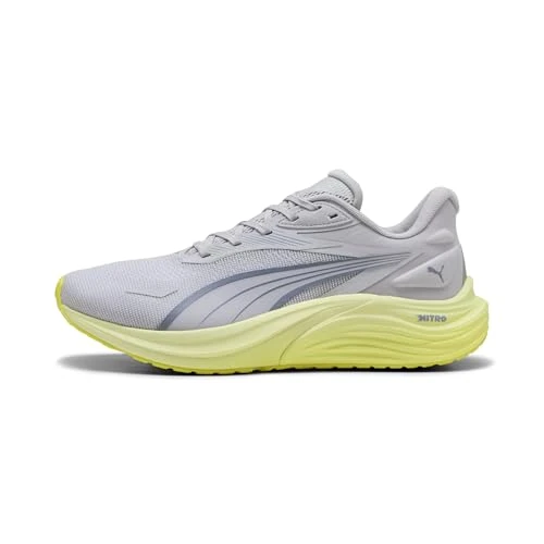 Offerta a tempo: Puma Electrify Nitro 4 - Scarpe da Corsa su Strada, da Uomo, Colore: Argento Intenso, Prugna e Mela, Taglia 39, Spritz di Mele Prugna Profonda Argento Vibrante, 40 EU - 40% da 99.95 € a 59.90 €