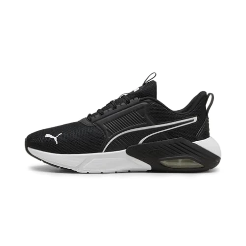 PUMA Unisex X-Cell Nova Fs buty do biegania po ulicy, Puma Czarny PUMA biały, 44.5 EU