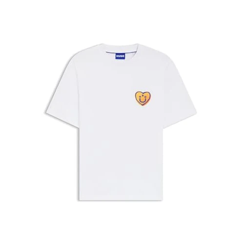 Offre limitée : HUGO Hommes Nalentinio T-Shirt en Jersey Unisexe de Coton avec Logo cœur de 59.95 € à 59.95 € (0.00% de remise)