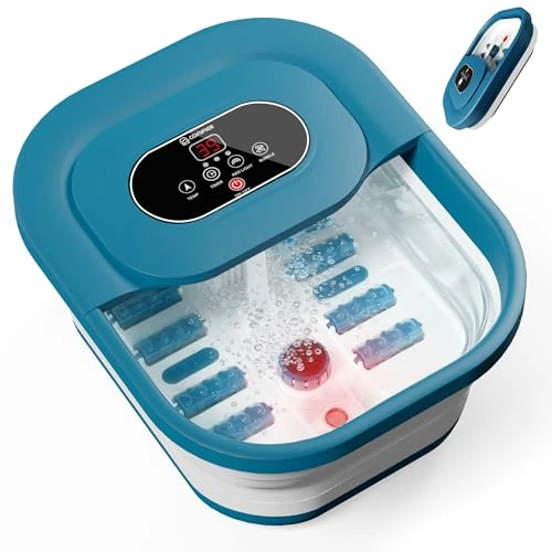 Offerta a tempo: COMFIER Pediluvio con funzione massaggiante, massaggiatore elettrico con timer, vasca da bagno per piedi con massaggio con regolazione della temperatura, massaggiatore per piedi con acqua pedale - 17% da 59.99 € a 49.99 €