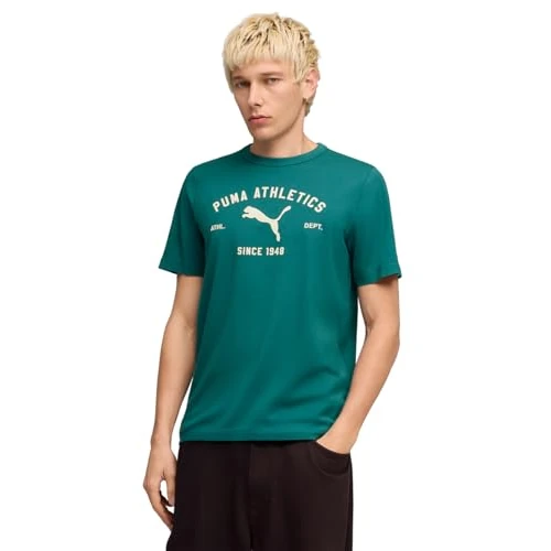 Offerta a tempo: PUMA T-Shirt Grafica Class da Uomo S, Emerald Ice Green - 28% da 24.95 € a 18.00 €