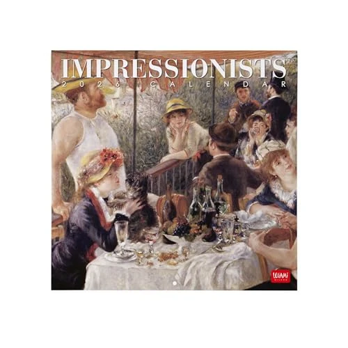 Legami - Calendario de pared 2026, Impressionists, calendario de pared grande, 12 meses y planificador anual, en 6 idiomas, espacio para notas, signos del zodiaco, fiestas internacionales, 30 x 29 cm