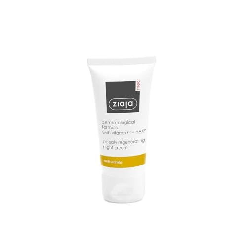 Offerta a tempo: Ziaja Med Crema viso notte rigenerante, antirughe con vitamina C e acido ialuronico, per pelle 25+ e 40+ - 51% da 9.12 € a 4.50 €