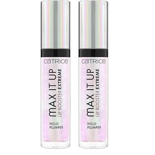 Catrice Max It Up Lip Booster Extreme, Nr. 050, Mehrfarbig, pflegend, Extremes Volumen, vergrößernd, vegan, ohne Konservierungsstoffe, ohne Parabene, ohne Mikroplastikpartikel, 2er Pack (4ml)