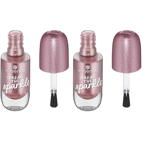 Essence Cosmetics gel nail colour, Nagellack, Gold, langanhaltend, Expressergebnis, schnelltrocknend, glänzend, vegan, ohne Mikroplastikpartikel, ohne Konservierungsstoffe, ohne Parfüm,2er Pack(8ml)