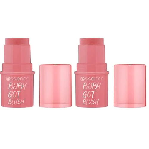 essence cosmetics Crème, baby got blush, Rouge, Nr. 30, Pink, natürlich, strahlend frisch, vegan, ohne Alkohol, ohne Parabene, ohne Mikroplastikpartikel, 2er Pack (5.5g)