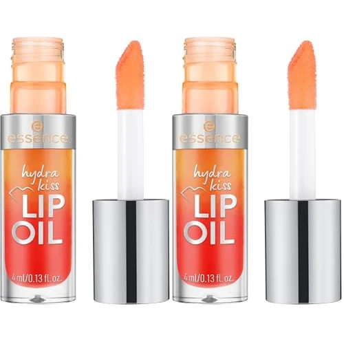 Offre limitée : Essence Cosmetics hydra kiss LIP OIL huile à lèvres, humidifiant - hydratant, protecteur, avec huiles, sensation de rosée (4ml) (Lot de 2) de 7.58 € à 7.20 € (5% de remise)