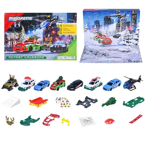 Limited-time offer: Majorette Vehicles Advent Calendar, Gold, Weiß, Grün, Rot from 19.99 £ to 19.99 £ (save 0.00%)