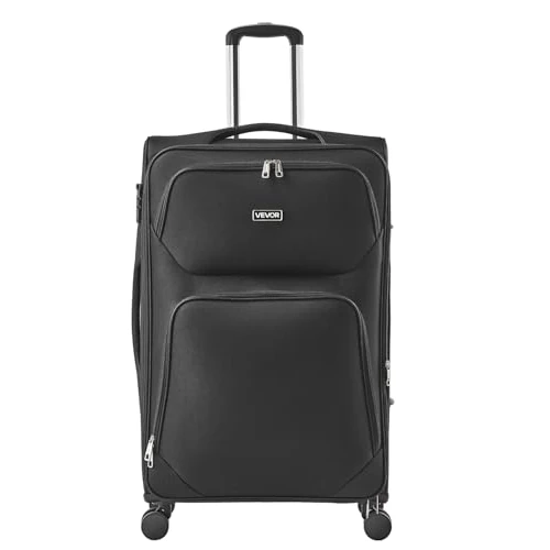 Limited-time offer: VEVOR Softside Expandable Luggage with Spinner Wheels, 28-Inch Softside Checked Large Luggage, Lightweight Checked Suitcase with Expandable Zippered Pocket and TSA Lock, Black from $87.17 to $87.17 (save 0.0%)