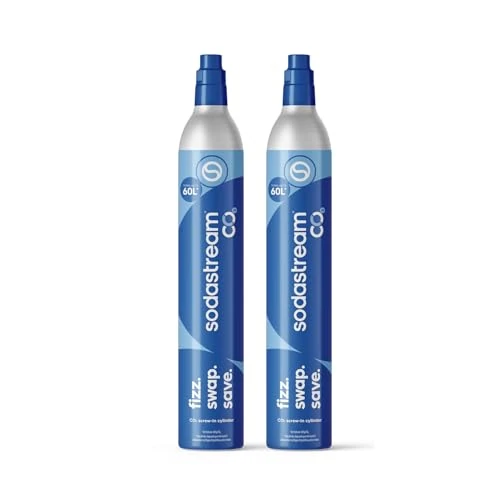 Oferta limitada: SodaStream – 2x Cilindros de CO₂ de rosca, hasta 120L de agua con gas de 54.90 € a 54.90 € (ahorro 0.00%)