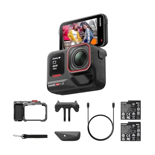 Oferta limitada: Insta360 Ace Pro 2 Paquete Xplorer Gris Pizarra - cámara de acción 8K co-diseñada con Leica, Sensor de 1/1,3", Chip IA Dual, excelente en Baja luz, Audio Superior, Batería Doble de 479.00 € a 399.00 € (ahorro 17%)