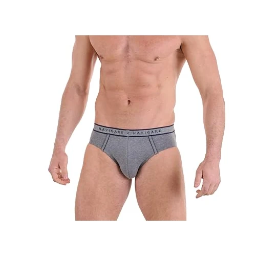 Navigare Slip Uomo – Pack Da 6 – Jersey Cotone Elasticizzato, Noir, Medium Grey, Navy, L Homme