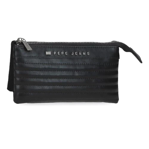 Limited offer: Pepe Jeans Women's Three Compartment Wallet, Black, One Size from 34.99 EUR to 22.77 EUR (save 35%)