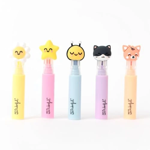 Zeitlich begrenztes Angebot: Mr. Wonderful - Set mit 5 Textmarkern mit Etui, Live in Farbe von 9.20 € auf 9.20 € (0.00% Rabatt)