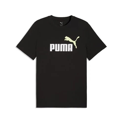 Oferta limitada: PUMA Camiseta Essentials 2 Colour con Logo n.º 1 Hombre M, Black Apple Spritz Green de 22.95 € a 21.03 € (ahorro 8%)