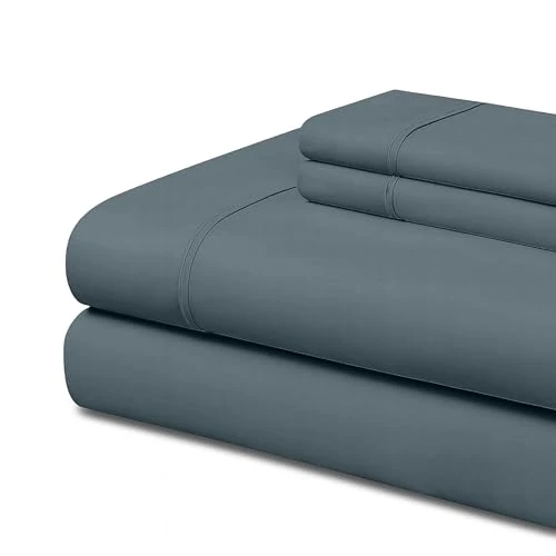 Limited-time offer: Easycosy 4-Piece Sheet Set for Super King Bed 135x200 cm – Flat Sheet, Fitted Sheet and 2 Pillowcases 50x75 cm – Greyisk Brushed Microfibre – OEKO-TEX Certified from 25.99 GBP to 25.99 GBP (save 0%)