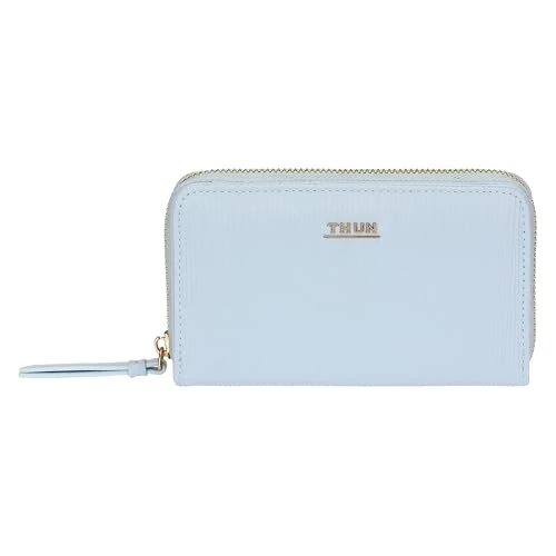 Offerta a tempo: THUN Portafoglio medio azzurro, ecopelle, Collezione Sempre con Me, 16,3 x 3 x 10 cm - 51% da 49.90 € a 24.49 €