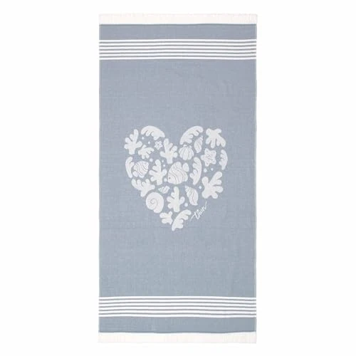 THUN Strandtuch aus 100% Baumwolle, Kollektion Mare da Amare, 90 x 170 cm