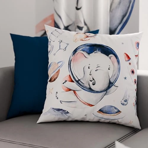 PETTI Artigiani Italiani - Coppia di Federe Cuscino 60x60 cm in Microfibra, Cuscini Arredo Camera da Letto, Divano, Salotto, Set 2 Fodere Copricuscino, Federa Kids 02, 100% Made in Italy