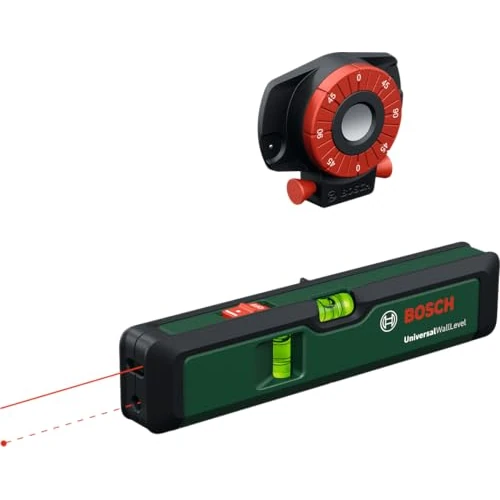 Limited-time offer: Bosch Laser Spirit Level UniversalWallLevel (3-in-1 Tool: Spirit Level, Laser line for Easy Alignment on Walls up to 5 m, Laser Point for Height Transfer up to 20 m, in Ecommerce Box) from 39.77 GBP to 39.77 GBP (save 0%)