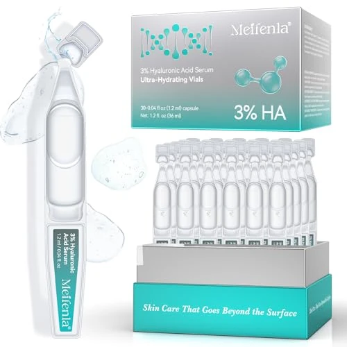 Limitiertes Angebot: Hyaluron Serum Hochdosiert, Cosmetics Hyaluronsäure Serum Gesichtspflege, Intensive Feuchtigkeit, 3% Hyaluronic Acid Serum für Trockene Haut, Nicht Fettend, Straffendes, Strahlendes Gesicht,Anti-Aging von 9.99 EUR auf 8.49 EUR (Spare 15%)