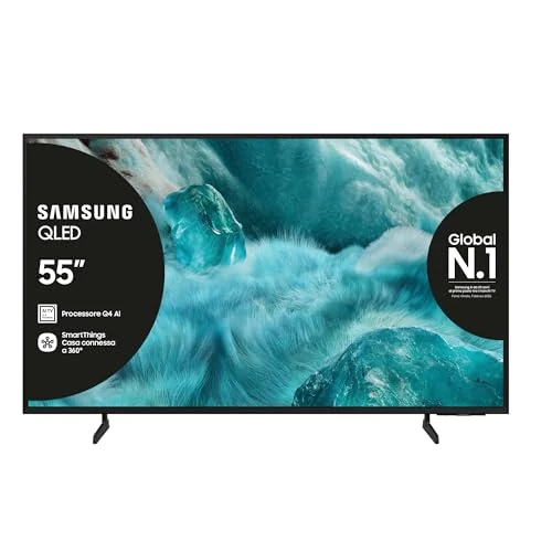 Offerta a tempo: Samsung Smart TV 55'' QE55Q7F5AUXZT QLED 4K, Q4 AI Processor, 4K Upscaling, OTS Lite, Slim Look Design, 2025 - 8% da 489.00 € a 449.00 €