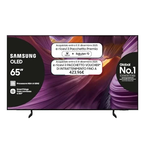 Offerta a tempo: Samsung - Smart TV UltraHD 4K OLED da 65" — 29% da 1.699,00 € a 1.199,00 €