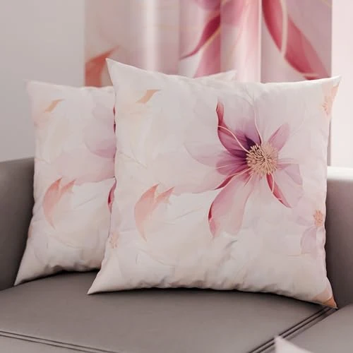 Offerta a tempo: PETTI Artigiani Italiani - Coppia di Federe Cuscino 40x40 cm in Microfibra, Cuscini Arredo Camera da Letto, Divano, Salotto, Set 2 Fodere Copricuscino, Federa Floreale 8, 100% Made in Italy - 30% da 13.90 € a 9.68 €