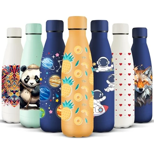 Offre limitée : HoneyHolly Gourde Isotherme, Acier Inoxydable 18/8, Bouteille Isotherme, 500ML Sans BPA, Gourde Inox Enfant, Étanche Double Isolation, Gourde Inox pour Le Camping, Les Écoles, Les Gymnases de 11.15 € à 11.15 € (0.00% de remise)