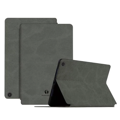 Générique DayQiQiPu Étui pour Amazon Fire Max 11 (11 Pouces, 13e Gén, 2023 Libération) en Cuir PU Rétro Ultra Fin Tablette Cas avec Support à Flip avec Auto Veille/Réveil Housse, Gris étoilé