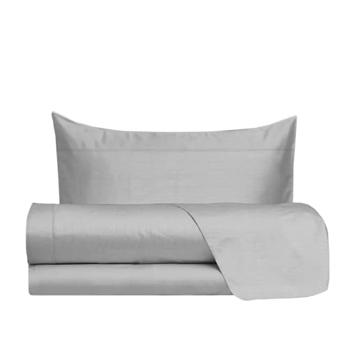 Tijdelijke aanbieding: hermet Beddengoedset voor eenpersoonsbed, 100% katoen, voor eenpersoonsbed, patroon in linnenlook, bedlaken + hoeslaken + kussensloop van 22.45 € naar 22.45 € (0.00% korting)