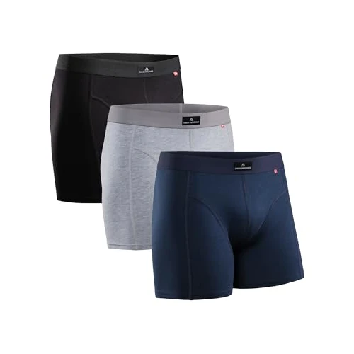 Offerta a tempo: DANISH ENDURANCE Boxer Uomo Cotone, 3 o 10 Paia, Multicolore (1x Nero, 1x Grigio, 1x Navy), 4XL - 40.47% da 33.51 € a 19.95 €