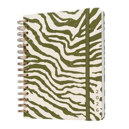 Kokonote Diary 2026 Week To View - Savannah | Weekly 2026 Planner, 17-Month Academic Diary 2025-2026 With Stickers, Student Essentials For University